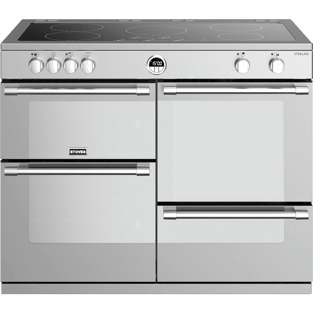 Stoves Sterling S1100EI 110cm Electric Range Cooker - Stainless Steel - Sterling S1100EI_SS - 1